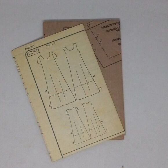 New Look Sewing Pattern #6352-Size 8-18-Dress-Uncut-F/F-1995-Vintage-1 Hr Easy - Picture 6 of 6